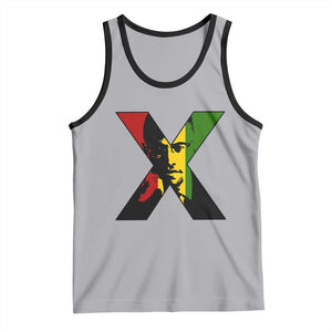 Malcolm X Tank Top African American Heritage Gift TS12 Athletic Heather Black Print Your Wear