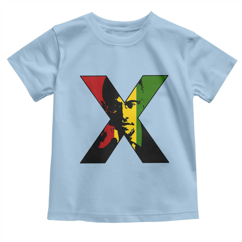 Malcolm X Toddler T Shirt African American Heritage Gift TS12 Light Blue Print Your Wear