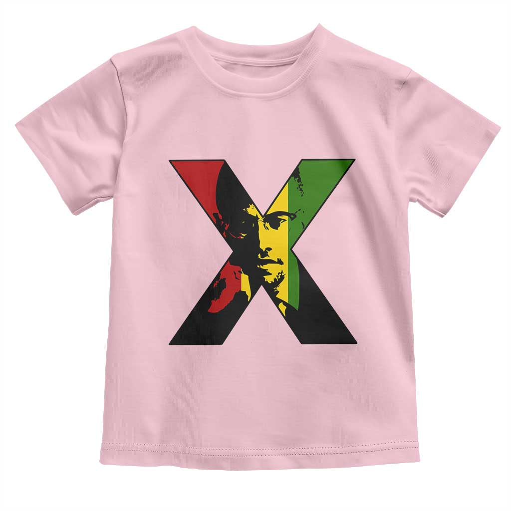 Malcolm X Toddler T Shirt African American Heritage Gift TS12 Light Pink Print Your Wear
