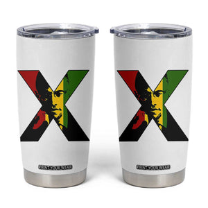 Malcolm X Tumbler Cup African American Heritage Gift TS12 White Print Your Wear