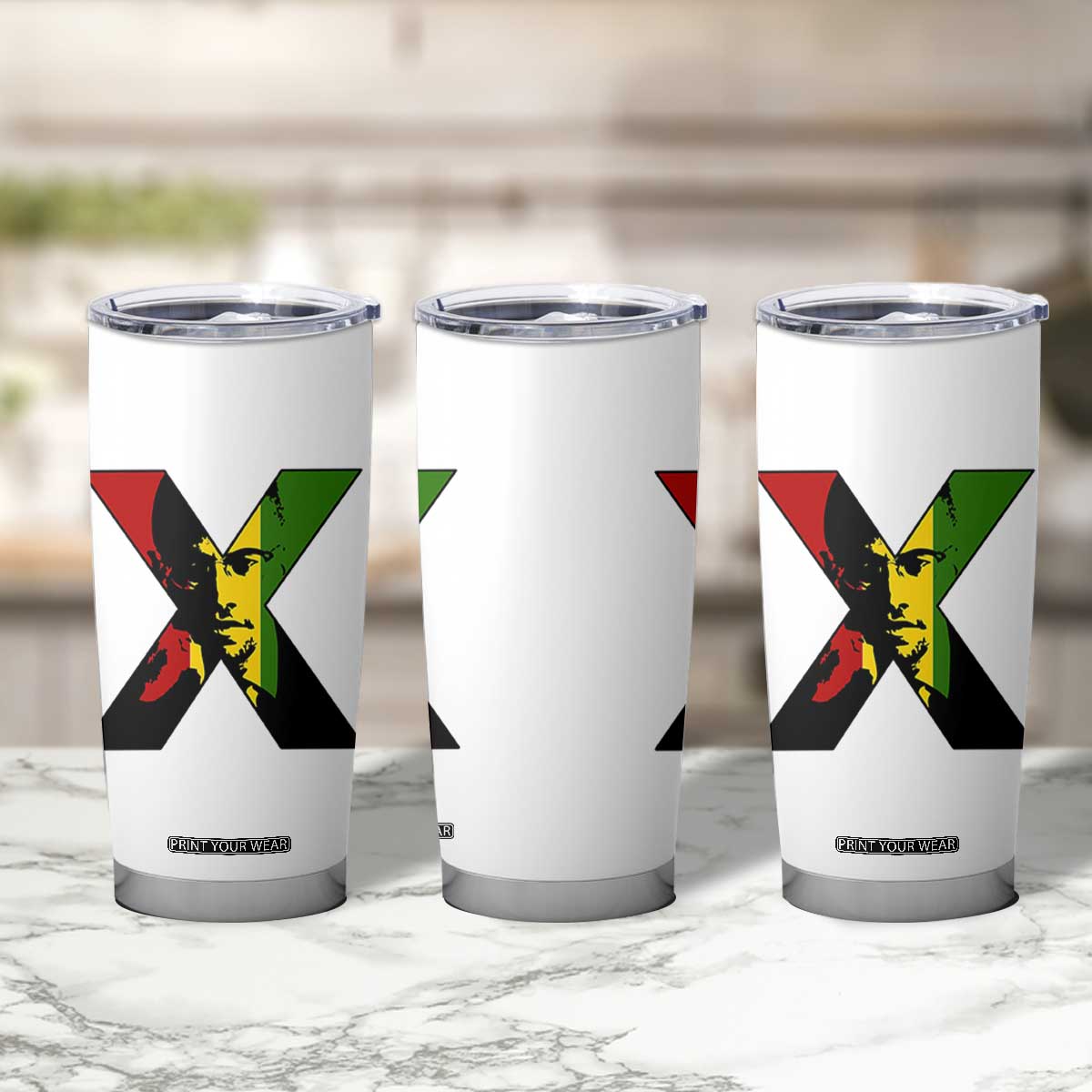 Malcolm X Tumbler Cup African American Heritage Gift TS12 Print Your Wear
