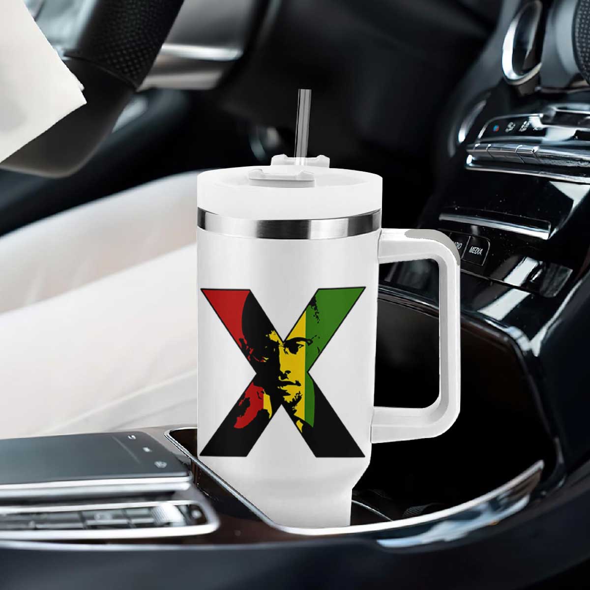 Malcolm X Tumbler With Handle African American Heritage Gift TS12 Print Your Wear