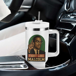 Fight Like Malcolm X Tumbler With Handle Black History Month Inspirational Gift TS12 Print Your Wear