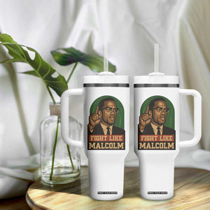 Fight Like Malcolm X Tumbler With Handle Black History Month Inspirational Gift TS12 Print Your Wear