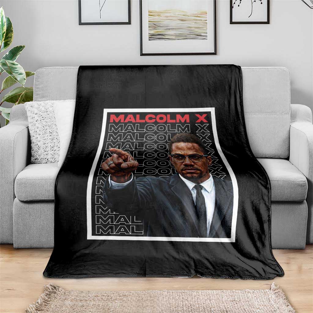 Malcolm X Legend Throw Blanket African American Activist Legacy TS12 Print Your Wear