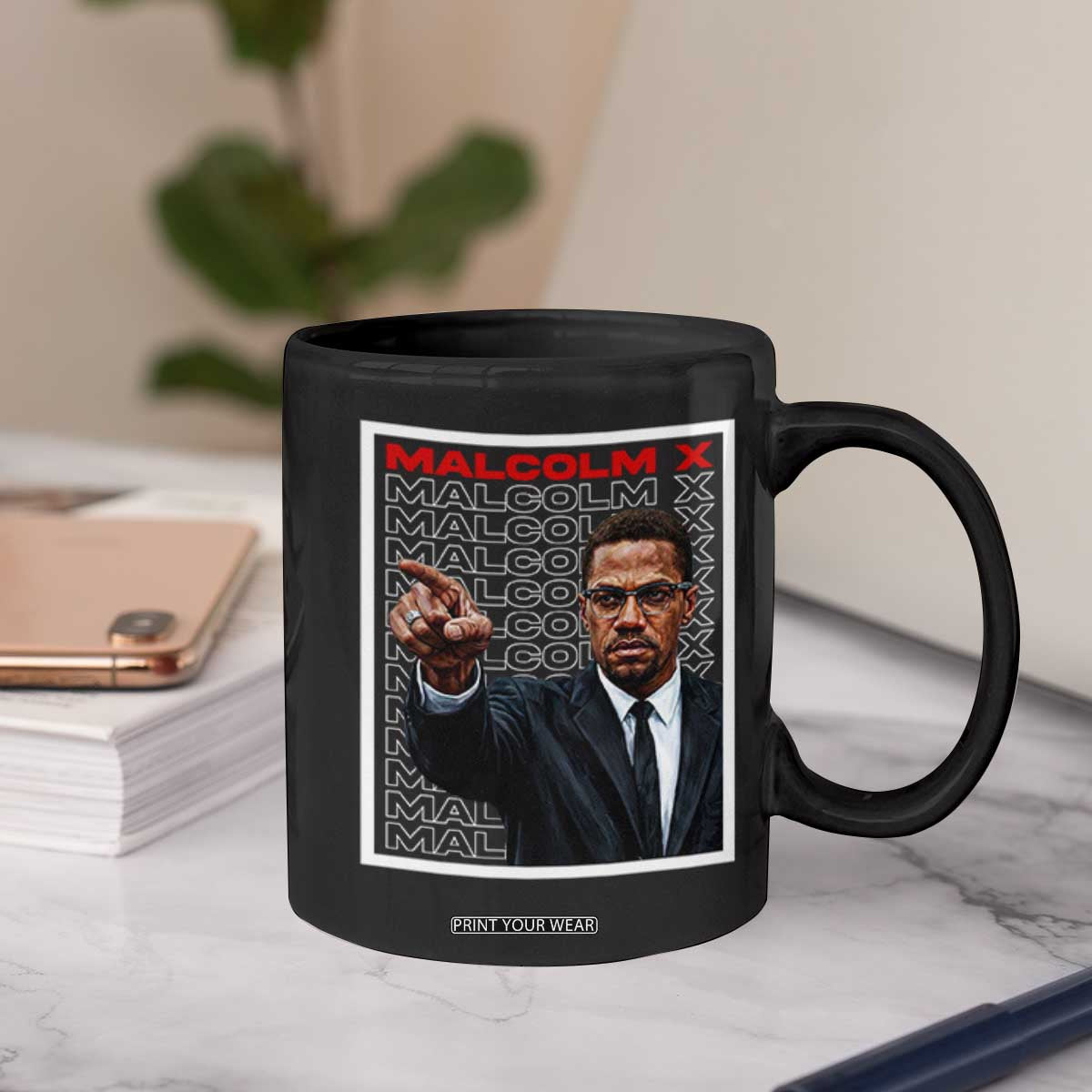 Malcolm X Legend Coffee Mug African American Activist Legacy TS12 Print Your Wear