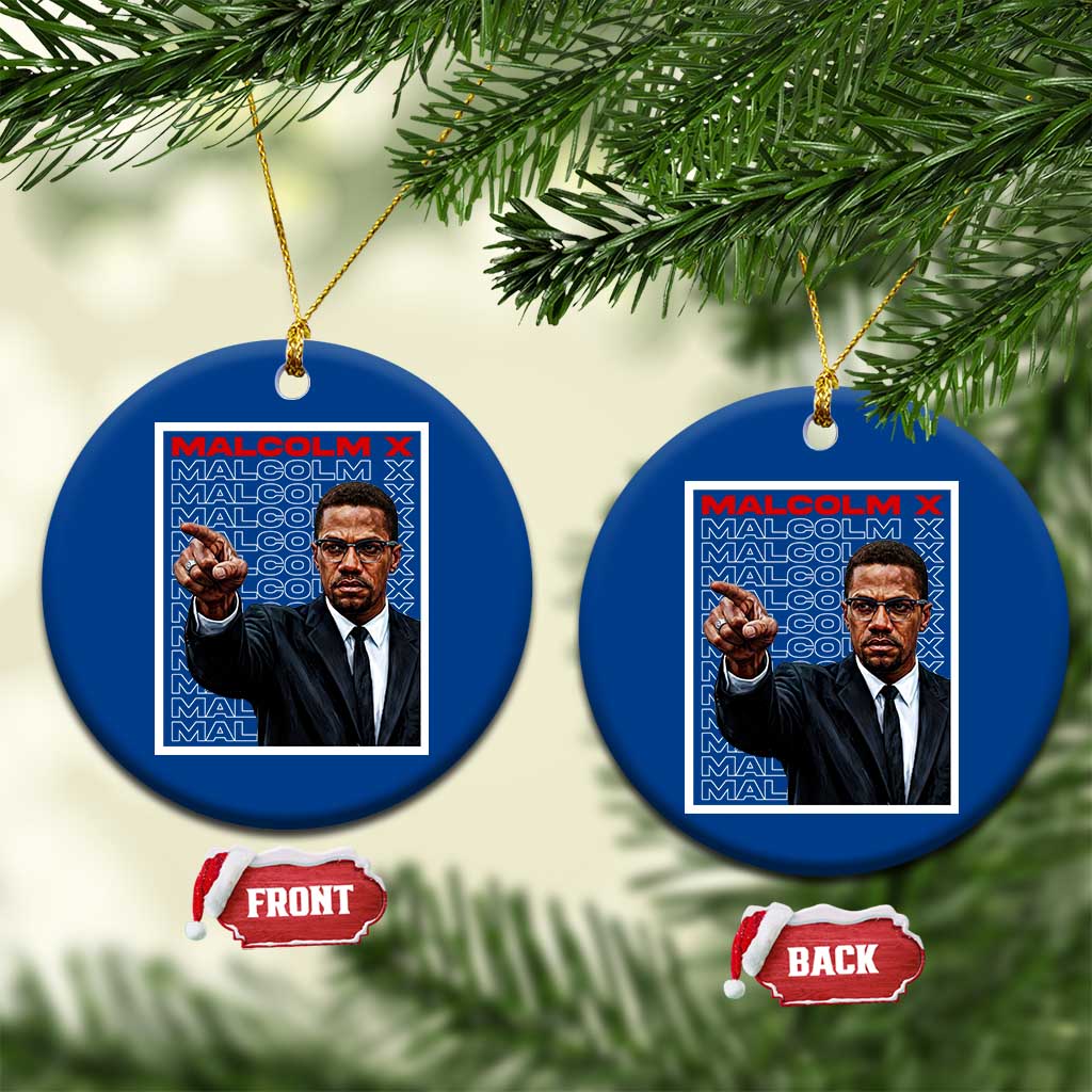 Malcolm X Legend Ceramic Ornament African American Activist Legacy TS12 1pc Blue Print Your Wear