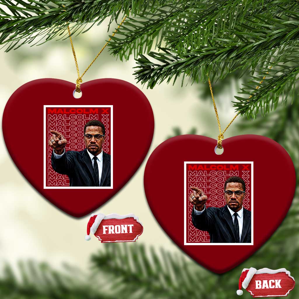 Malcolm X Legend Ceramic Ornament African American Activist Legacy TS12 Print Your Wear