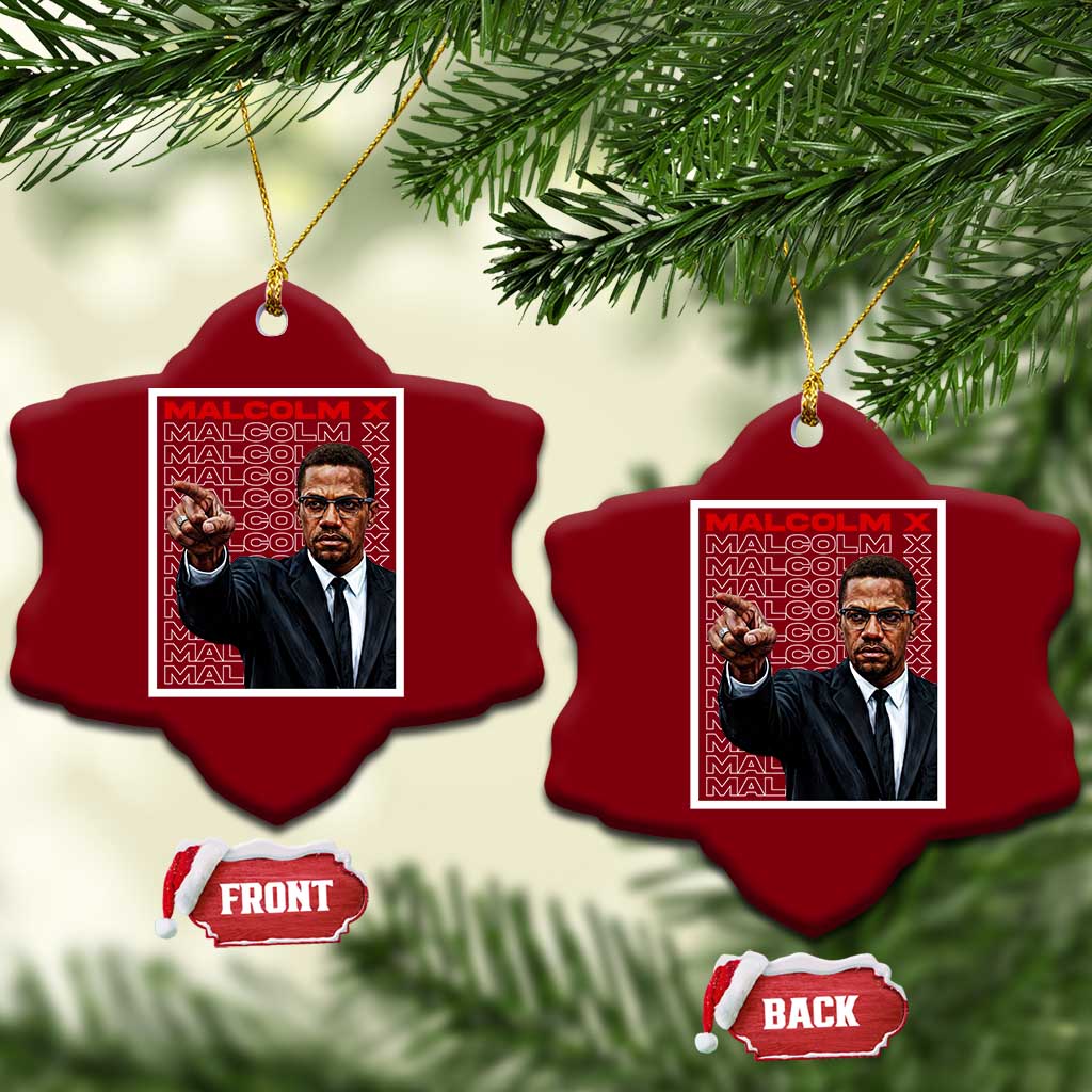 Malcolm X Legend Ceramic Ornament African American Activist Legacy TS12 Print Your Wear