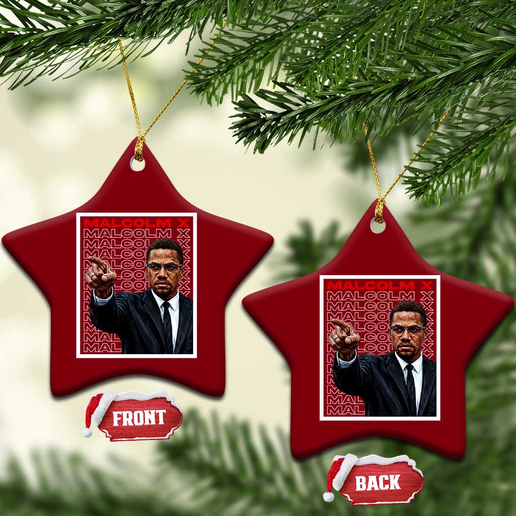 Malcolm X Legend Ceramic Ornament African American Activist Legacy TS12 Print Your Wear