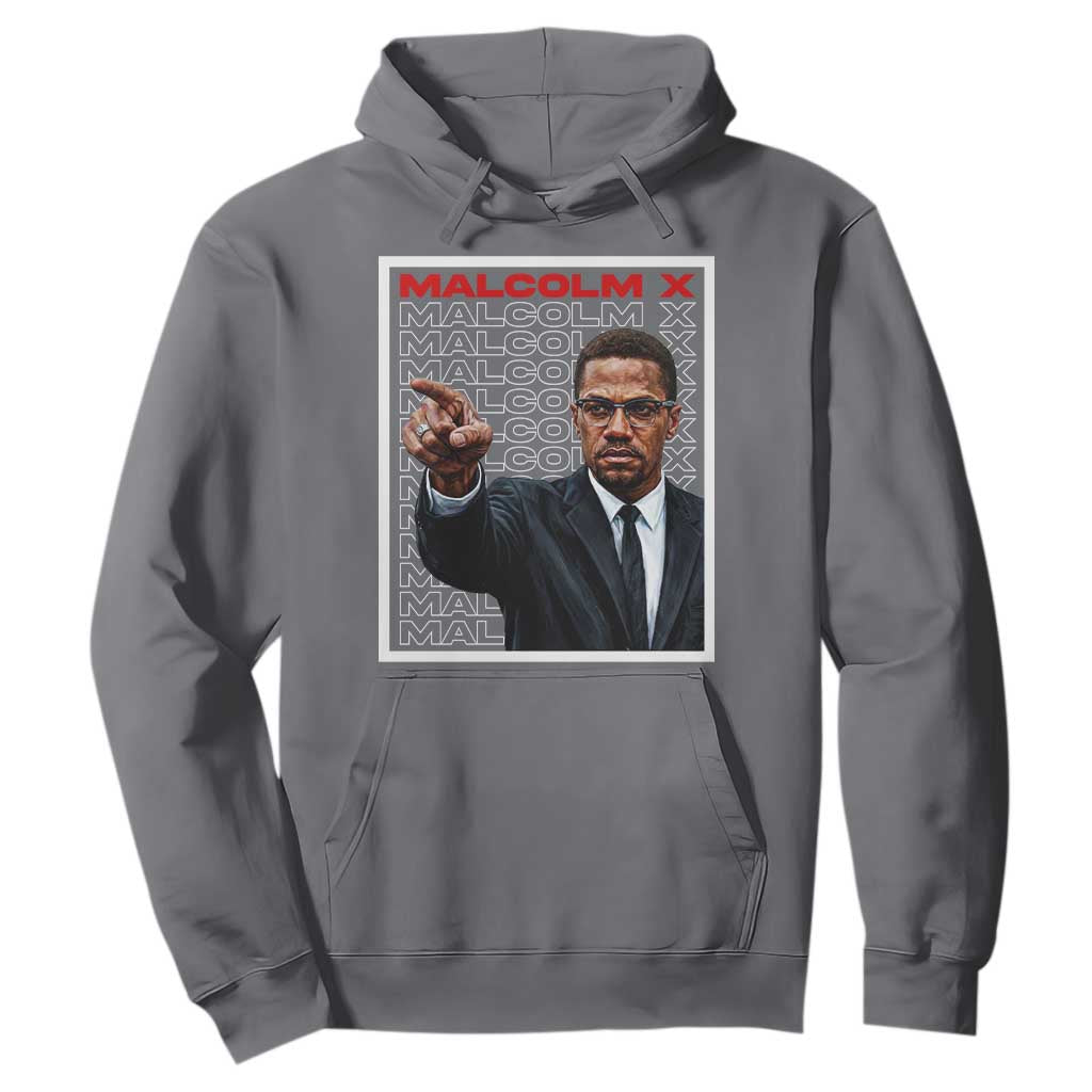 Malcolm X Legend Hoodie African American Activist Legacy TS12 Charcoal Print Your Wear