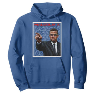 Malcolm X Legend Hoodie African American Activist Legacy TS12 Royal Blue Print Your Wear