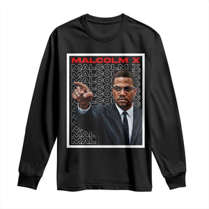 Malcolm X Legend Long Sleeve Shirt African American Activist Legacy TS12 Black Print Your Wear