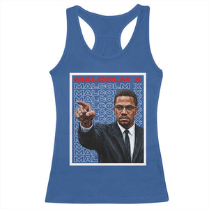 Malcolm X Legend Racerback Tank Top African American Activist Legacy TS12 Royal Blue Print Your Wear