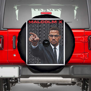 Malcolm X Legend Spare Tire Cover African American Activist Legacy TS12 Black Print Your Wear