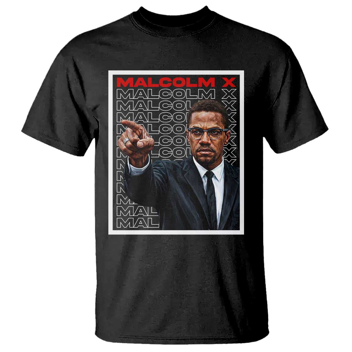 Malcolm X Legend T Shirt African American Activist Legacy TS12 Black Print Your Wear