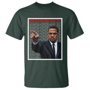 Malcolm X Legend T Shirt African American Activist Legacy TS12 Dark Forest Green Print Your Wear