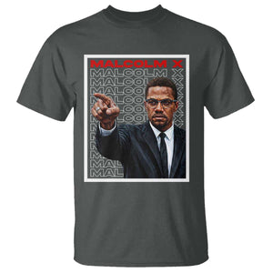 Malcolm X Legend T Shirt African American Activist Legacy TS12 Dark Heather Print Your Wear
