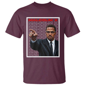 Malcolm X Legend T Shirt African American Activist Legacy TS12 Maroon Print Your Wear