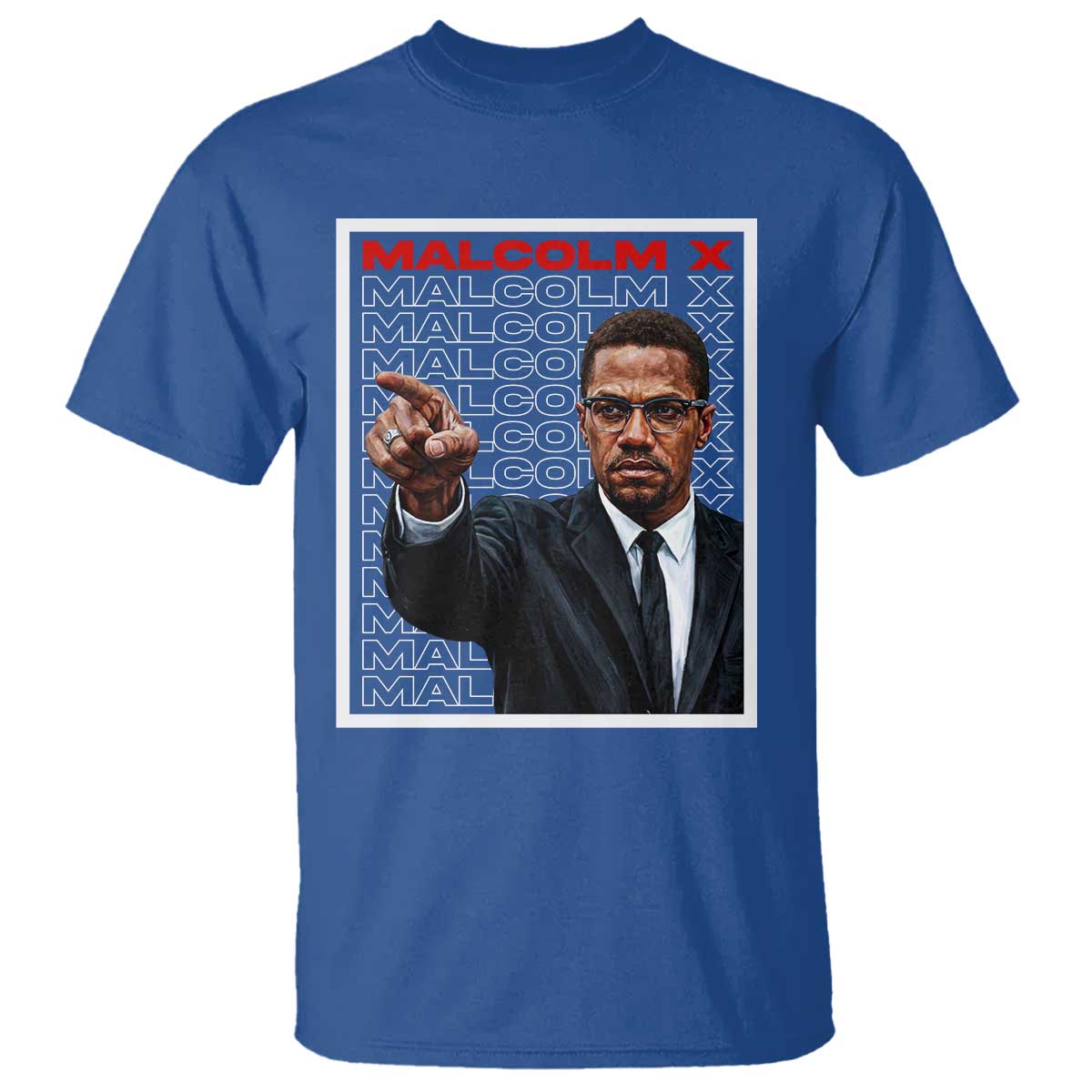Malcolm X Legend T Shirt African American Activist Legacy TS12 Royal Blue Print Your Wear