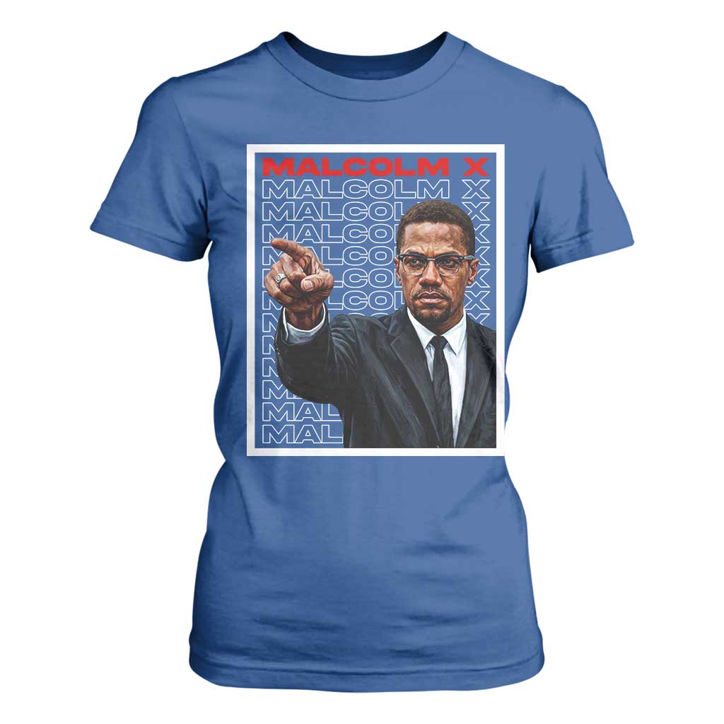 Malcolm X Legend T Shirt For Women African American Activist Legacy TS12 Royal Blue Print Your Wear