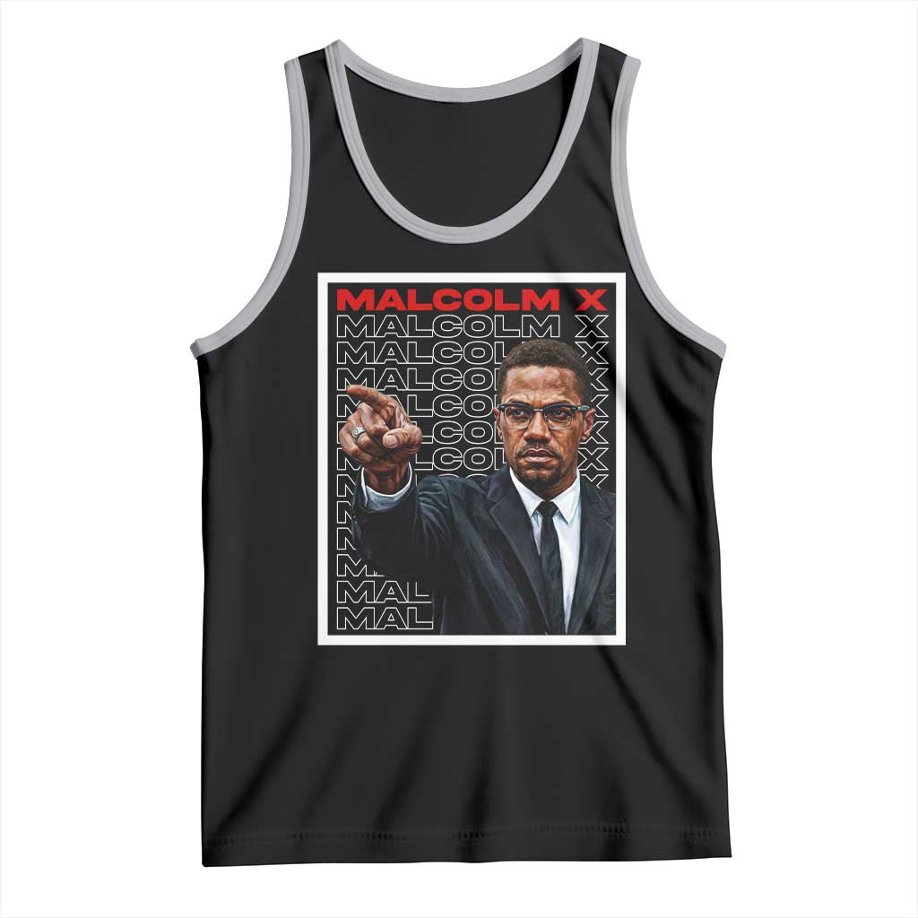 Malcolm X Legend Tank Top African American Activist Legacy TS12 Black Athletic Heather Print Your Wear