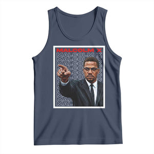 Malcolm X Legend Tank Top African American Activist Legacy TS12 Navy Print Your Wear