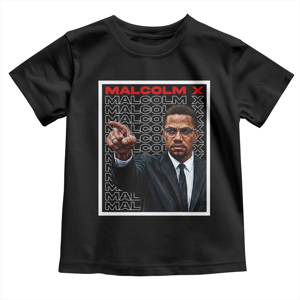 Malcolm X Legend Toddler T Shirt African American Activist Legacy TS12 Black Print Your Wear