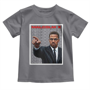 Malcolm X Legend Toddler T Shirt African American Activist Legacy TS12 Charcoal Print Your Wear