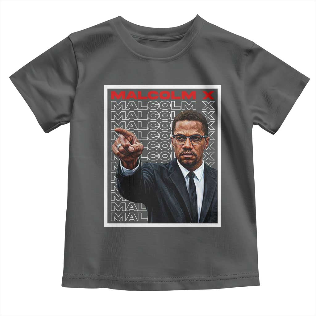Malcolm X Legend Toddler T Shirt African American Activist Legacy TS12 Dark Heather Print Your Wear