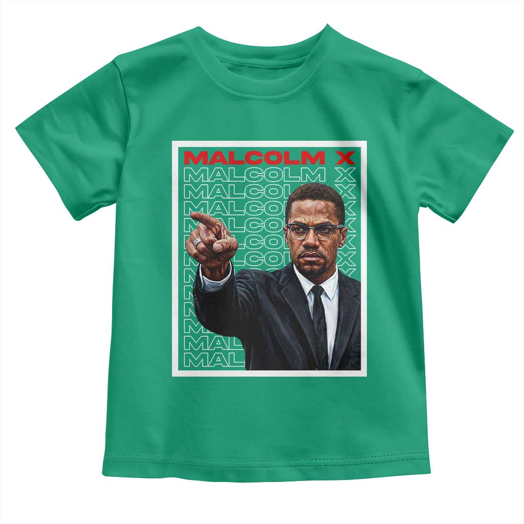 Malcolm X Legend Toddler T Shirt African American Activist Legacy TS12 Irish Green Print Your Wear