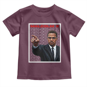 Malcolm X Legend Toddler T Shirt African American Activist Legacy TS12 Maroon Print Your Wear