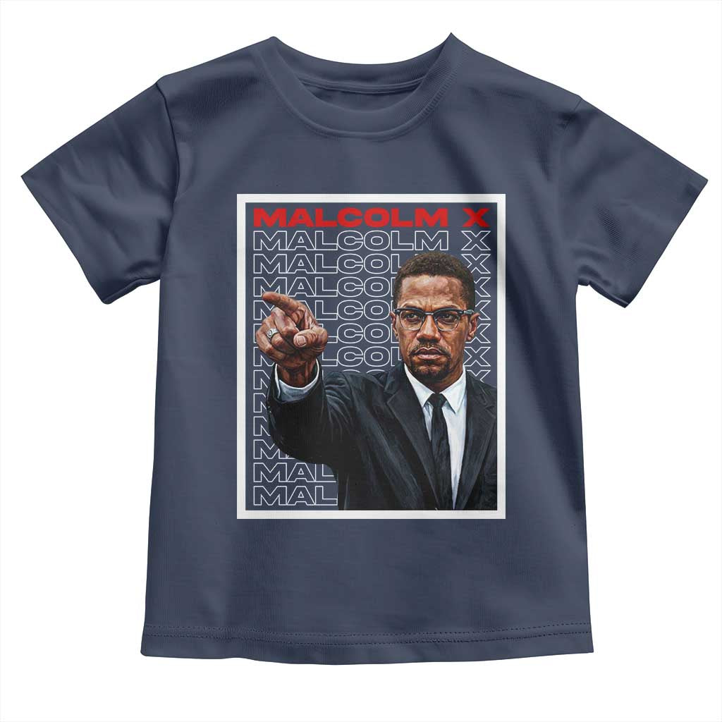 Malcolm X Legend Toddler T Shirt African American Activist Legacy TS12 Navy Print Your Wear