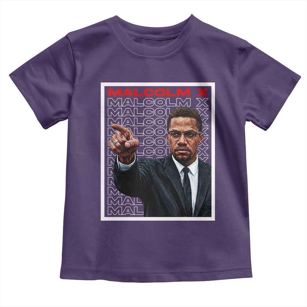 Malcolm X Legend Toddler T Shirt African American Activist Legacy TS12 Purple Print Your Wear