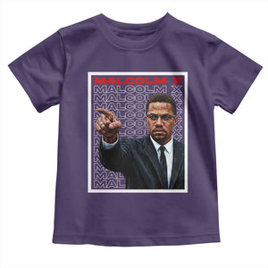 Malcolm X Legend Toddler T Shirt African American Activist Legacy TS12 Purple Print Your Wear