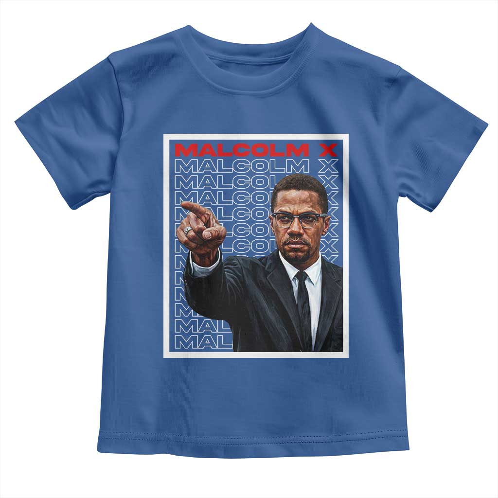 Malcolm X Legend Toddler T Shirt African American Activist Legacy TS12 Royal Blue Print Your Wear