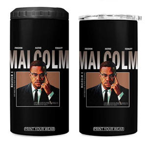 Black History Hero Malcolm X 4 in 1 Can Cooler Tumbler Stumbling Is Not Falling TS12 One Size: 16 oz Black Print Your Wear