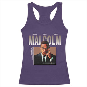 Black History Hero Malcolm X Racerback Tank Top Stumbling Is Not Falling TS12 Purple Print Your Wear