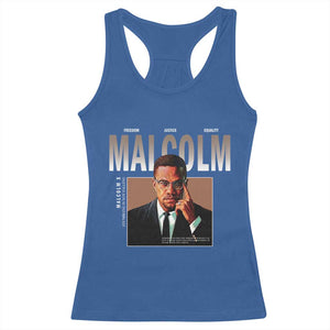 Black History Hero Malcolm X Racerback Tank Top Stumbling Is Not Falling TS12 Royal Blue Print Your Wear