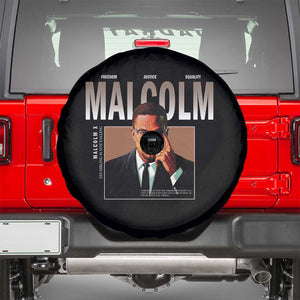 Black History Hero Malcolm X Spare Tire Cover Stumbling Is Not Falling TS12 Black Print Your Wear
