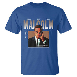Black History Hero Malcolm X T Shirt Stumbling Is Not Falling TS12 Royal Blue Print Your Wear