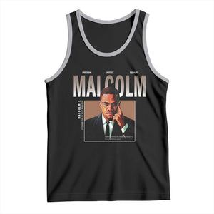 Black History Hero Malcolm X Tank Top Stumbling Is Not Falling TS12 Black Athletic Heather Print Your Wear