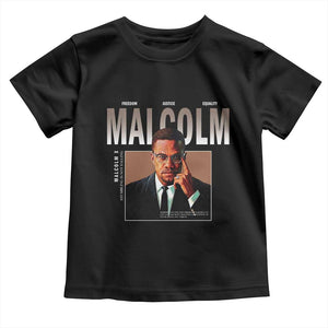 Black History Hero Malcolm X Toddler T Shirt Stumbling Is Not Falling TS12 Black Print Your Wear