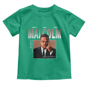 Black History Hero Malcolm X Toddler T Shirt Stumbling Is Not Falling TS12 Irish Green Print Your Wear