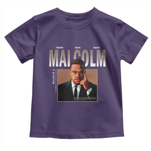 Black History Hero Malcolm X Toddler T Shirt Stumbling Is Not Falling TS12 Purple Print Your Wear