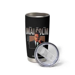 Black History Hero Malcolm X Tumbler Cup Stumbling Is Not Falling TS12 Print Your Wear