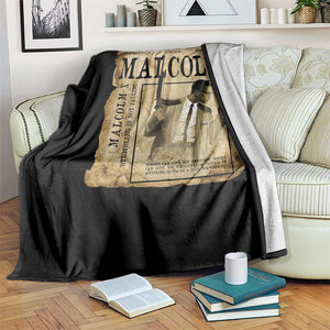 Malcolm X Historical Newspaper Throw Blanket Stumbling Is Not Falling Black History TS12 Print Your Wear