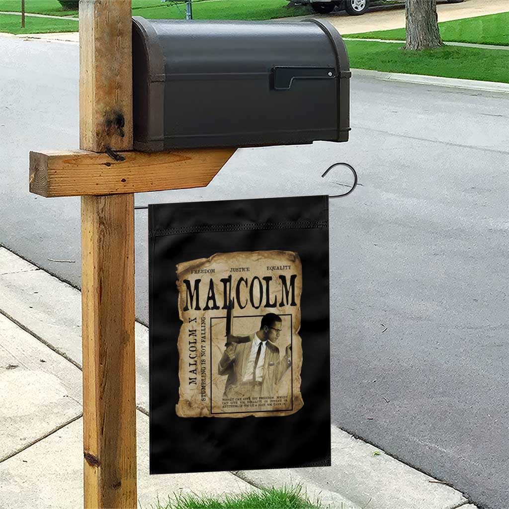 Malcolm X Historical Newspaper Garden Flag Stumbling Is Not Falling Black History TS12 Print Your Wear