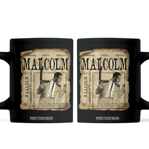 Malcolm X Historical Newspaper Coffee Mug Stumbling Is Not Falling Black History TS12 Black Print Your Wear