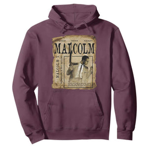 Malcolm X Historical Newspaper Hoodie Stumbling Is Not Falling Black History TS12 Maroon Print Your Wear